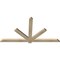 Ekena Millwork Kennewick Rough Sawn Timber Gable Bracket, Douglas Fir, 72"W x 39"H x 2"D x 4"F, 13/12 Pitch GBW072X39X0204KEN00RDF - alternate 2